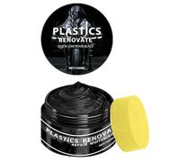 Restaurador de molduras interiores de automóviles, color negro, 100 ml, reparadora de caucho resistente a la decoloración para detalles de garajes de barcos, protector UV de alto brillo de secado