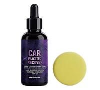 Restaurador De Molduras Negras - 50 ml limpieza profunda pulido acción rápida | Limpiador salpicadero y kit pulido exterior,para Detallado Mantenimiento Cuidado Restauración Exterior Salpicadero Faro