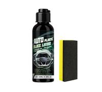 Restaurador De Molduras Negras Automotriz | 100 ml Limpiador De Molduras Interiores - Solución de Limpieza para Asientos y Salpicadero | para Tapicería Salpicadero Parachoques Puerta Volante Consola