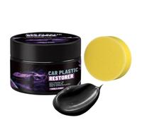 Restaurador De Molduras Negras - Automotriz Protector Potente Con Esponja