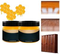Restaurador de muebles, pulido de madera de cera de abeja, pulidor y acondicionador natural de muebles, restaurador de madera universal y protector para madera antigua y moderna (2)