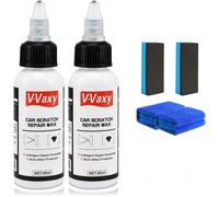 Restaurador de pintura, V-Vaxy Cera Reparadora de Arañazos, Abrillantador Restaurador de Pintura, Eliminador de Arañazos Profundos, Kits de Pulido y Encerado (2 set)