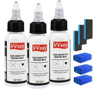 Restaurador de pintura, V-Vaxy Cera Reparadora de Arañazos, Abrillantador Restaurador de Pintura, Eliminador de Arañazos Profundos, Kits de Pulido y Encerado (3 set)