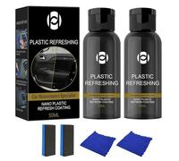 Restaurador De Plasticos Coche,Renovador de Plásticos y Gomas para Automóviles,Renovador de Plástico,Revitalizante para Plásticos,Reparador y Renovador Plástico,para Interior y Exterior