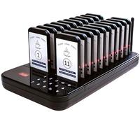 Restaurant Paging System,Guest Paging Queuing System,3 Vibration Modes,20 Pagers,500M Distance,24H Standby,For Clinic,Church,Hospital, HUANGHAIQIU