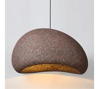 Restaurant Pendant Light Creative Resin E27 Bedroom Pendant Light Japanese Style Wabi Sabi Pendant Light Bar Pendant Light Living Room Coffee Shop Decoration Pendant Light (Dark Red B, 30Cm), VIBEXI