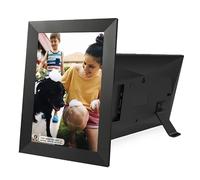 RESTEQ Marco de Fotos Digital 10,1 Pulgadas con Wi-Fi, Pantalla Táctil IPS HD, Memoria 32 GB, Rotación Automática, Presentación de Diapositivas, Negro