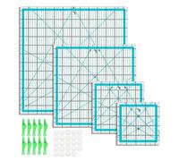 Restikiant 4 Reglas de Acolchado, Reglas y Plantillas de Acolchado, Reglas de Acolchado Cuadradas, Regla de Corte de Tela para Acolchado y Costura