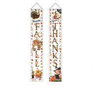 Restikiant Banderín para Porche Decoraciones de Otoño para el Día de Acción de Gracias Decoraciones de Otoño para Porches de Interior y Exterior para el Día de Acción de Gracias