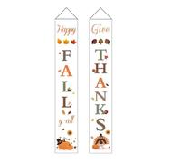 Restikiant Banderín para Porche Decoraciones de Otoño para el Día de Acción de Gracias Decoraciones de Otoño para Porches de Interior y Exterior para el Día de Acción de Gracias B