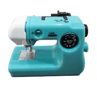 Restikiant Máquina de Coser Portátil de Plástico Rosa/Azul/Rojo, Accesorios de Costura para el Hogar, Manualidades, Minimáquina de Coser Eléctrica A