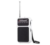Restikiant Radio Portátil de Bolsillo Am FM, Radio Estéreo de 2 Bandas, con Antena Telescópica y Conector para Auriculares de 3,5 mm, Color
