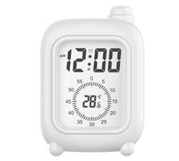 Restikiant Reloj Despertador Pequeño Multifunción con Cuenta Regresiva, Reloj Despertador Electrónico Escritorio para Centro Comercial, Adornos, Herramienta Aprendizaje con Forma Tomate A