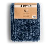 RESTILO Alfombrilla de baño Antideslizante 60 x 90 cm Alfombra de baño súper Absorbente Azul Oscuro Bati