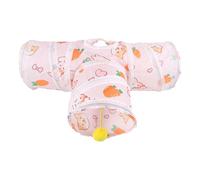 Resting Space Tunnel, Foldable Small Pet Exercise Tube, Interactive Play Tunnel, for Rabbits, Ferrets, Hamsters, Chinchillas, Hedgehogs, Active Pets 18.11x6.3 Inch