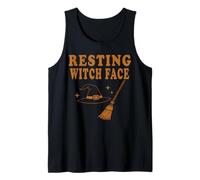Resting Witch Face Costume Halloween Camiseta sin Mangas