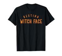 Resting Witch Face Halloween Funny Spooky Season Mujeres Niñas Camiseta