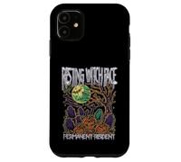 Resting Witch Face Permanent Resident Happy Halloween Espeluznante Carcasa para iPhone 11