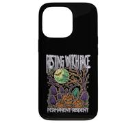 Resting Witch Face Permanent Resident Happy Halloween Espeluznante Carcasa para iPhone 13 Pro