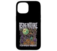Resting Witch Face Permanent Resident Happy Halloween Espeluznante Carcasa para iPhone 15