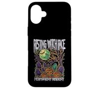Resting Witch Face Permanent Resident Happy Halloween Espeluznante Carcasa para iPhone 16 Plus