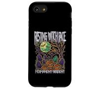 Resting Witch Face Permanent Resident Happy Halloween Espeluznante Carcasa para iPhone SE (2020) / 7/8
