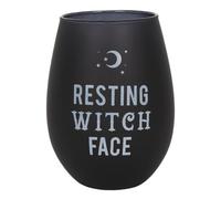Resting Witch Face Stemless Wine Glass (12/24)