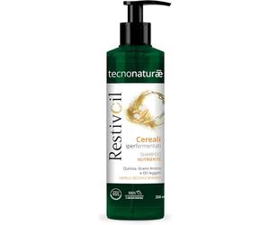 Restivoil Tecnonaturae - Champú nutritivo para cabello seco y desfibrado con cereales hiperfermentados, aceites ligeros biodegradables, 250 ml