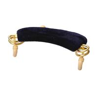 Resto de hombro de violín de resorte acústico de metal profesional para piezas de violín 3/4 4/4 accesorios violín (Color : Black)