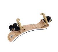 Resto del hombro del violín Altura ajustable Ergonómico Suave Acolchado Soporte de hombro para 1/2 Violín Hecho de Metal ABS y Esponja (Color de madera)