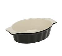 RESTO Molde para Horno - 14,4 x 9,1 x 5,2 cm - 0,6 litros - Molde para lasaña - Molde Ovalado con Asas - Forma de tiramisú de cerámica Resistente al Calor - para Pan, lasaña y Brownie
