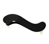 Resto plástico del hombro del violín del ABS de la elasticidad ajustable para el tamaño 3/4 4/4 accesorios violín (Color : Black)