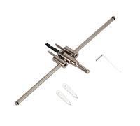 Restokki 30-300mm Adjustable Silver Circle Hole Saw Drill Bit Set Woodworking Tool for DIY Wooden Plastic Gypsum Board