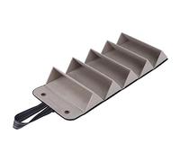 Restokki 5-Slot Travel Sunglasses Organizer, Multiple Sunglasses Organizer Case Holder, Eyeglasses Storage Case Box, Hanging Glasses Holder Display (Black)
