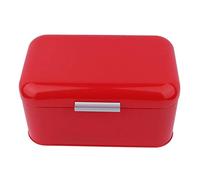 Restokki Caja de Pan Vintage de Gran Capacidad, Recipiente Conservador para Cocina, Ideal para Guardar Pan, Bollos, Pasteles y Otros Productos Horneados en el Hogar (rojo)