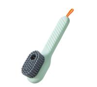 Restokki Cepillo para Limpieza de Zapatos, Cepillo para Fregar con Mango Largo, dispensador de jabón, Multifuncional, baño y Cocina