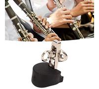 Restokki Clarinet Oboe Thumb Rest Stainless Steel Finger Rest Protector Rubber Cushion Adjustable Wind Instrument Accessories