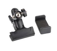 Restokki Clips para cabeza de guitarra, soporte para teléfono, soporte de transmisión en vivo, estante de soporte de escritorio, soporte Universal de Metal negro y plástico