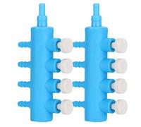Restokki Distribuidor de tuberías de aire para tanque de peces, adaptador de bomba de oxígeno para acuario, tiempo de servicio largo, fácil de operar, 2 uds. (eins punkt vier)
