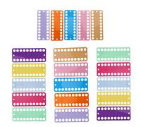 Restokki Embroidery Floss Threads Organizer 20 Holes Color Plastic Board Embroidery Accessories for Cross Stitch Needlework