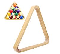 Restokki Marco de Billar, Billar Profesional de Madera, Marco de Rombo Triangular, Estante de Bolas, Trípode Americano para Mesa de Billar Gruesa