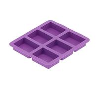 Restokki Molde de pastel de jabón de silicona con patrón de originalidad para panadería casera (corona cuadrada)