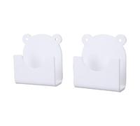 Restokki Soporte para barra de ducha de 4 piezas, diseño de agarre seguro acrílico para baño para niños