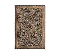 Restoration (The Queen’s Binding) Midi 12-month Horizontal Softcover Flexi Dayplanner 2025 (Elastic Band Closure): tydzień na dwóch stronach, zamykany na gumkę, papier 100 gsm