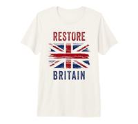 Restore Britain - Flag UK Conservative Graphic Camiseta Premium
