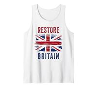 Restore Britain - Flag UK Conservative Graphic Camiseta sin Mangas