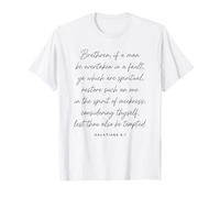 Restore Such an One in mansedumbre Versículo bíblico Gálatas 6:1 Camiseta