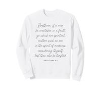 Restore Such an One in mansedumbre Versículo bíblico Gálatas 6:1 Sudadera