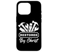 Restored by Christ - Christian Men's Faith Gospel Tools Carcasa para iPhone 16 Pro