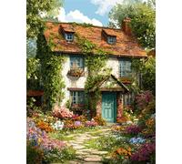 Restored House 1200 Piece Jigsaw Puzzles for Adults, Colourful, Challenging & Brainteasing Adult Puzzles 1200 Pieces Garden, Fun jigsaws for The Whole Family 30x20 Inch